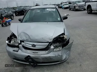 2001 Honda Civic LX with VIN JHMES16551S008527, listed as a Copart auction lot 51445275 with 0 mi miles and Salvage Title. Bid and sale history available at carsss.com. Image 11.