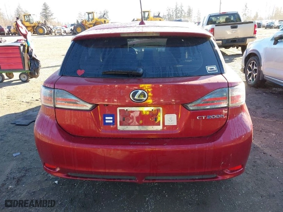 2011 Lexus CT 200h with VIN JTHKD5BH1B2008322, listed as a IAAI auction lot 41681509 with 132,537 mi miles. Bid and sale history available at carsss.com. Image 16.