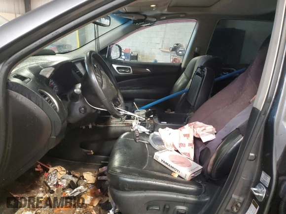 2015 Nissan Pathfinder SV z VIN 5N1AR2MMXFC709279, wystawiony jako Copart lot #59464785 z przebiegiem 92 343 mil mil oraz Szkoda całkowita • Salvage title. Historia ofert i sprzedaży dostępna na DreamBid. Obrazek 7.