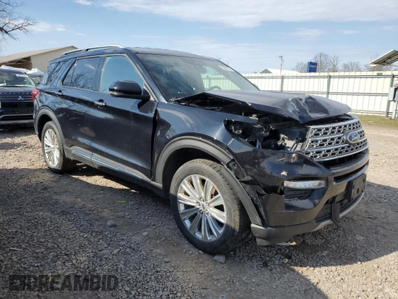 2020 Ford Explorer Limited with VIN 1FMSK8FHXLGB45021, listed as a Copart auction lot 53300745 with 122,959 mi miles and Salvage Title. Bid and sale history available at carsss.com. Image 4.