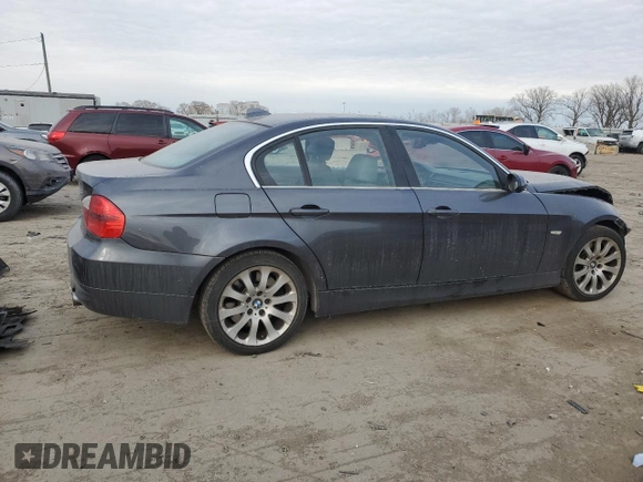 2007 BMW 3 Series 335xi with VIN WBAVD53557A006134, listed as a Copart auction lot 88681235 with 59,840 mi miles and Salvage Title. Bid and sale history available at carsss.com. Image 3.