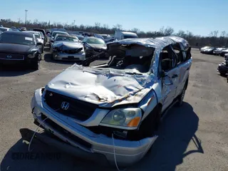 2005 Honda Pilot EX with VIN 5FNYF18405B063686, listed as a IAAI auction lot 39906381 with 241,904 mi miles. Bid and sale history available at carsss.com. Image 6.