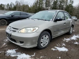 2005 Honda Civic VP with VIN 2HGES16345H018660, listed as a Copart auction lot 53133145 with 70,790 mi miles and Clean Title. Bid and sale history available at DreamBid. Image 1.
