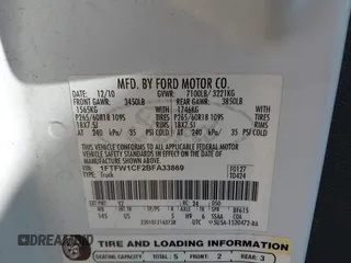 2011 Ford F-150 XL with VIN 1FTFW1CF2BFA33869, listed as a IAAI auction lot 41379675 with 229,281 mi miles and . Bid and sale history available at DreamBid. Image 9.