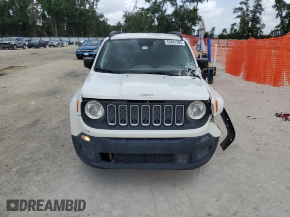 2018 Jeep Renegade Upland with VIN ZACCJBAB9JPJ22645, listed as a Copart auction lot 59481395 with 118,872 mi miles and Salvage title. Bid and sale history available at DreamBid. Image 5.