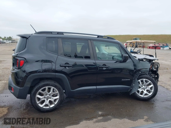 2017 Jeep Renegade Latitude with VIN ZACCJABB9HPE58804, listed as a IAAI auction lot 42100567 with 100,474 mi miles. Bid and sale history available at carsss.com. Image 13.