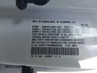 2021 Honda Passport Sport с VIN 5FNYF7H25MB000793, выставлен на аукционе IAAI как лот 41350844 с пробегом 54 958 миль миль и . История ставок и продаж доступна на DreamBid. Изображение 9.