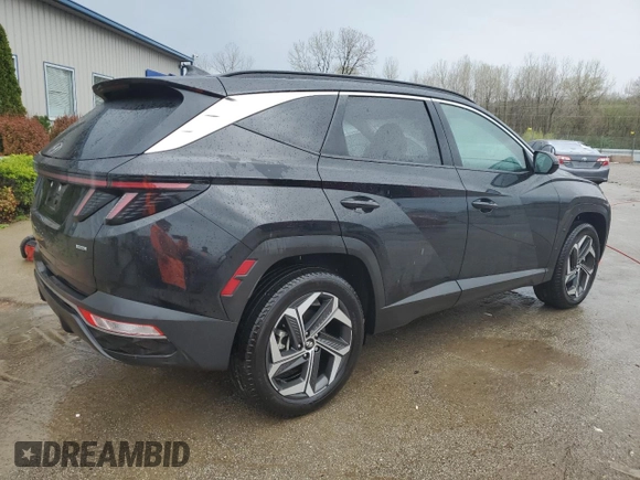 2024 Hyundai Tucson SEL with VIN 5NMJFCDE9RH322613, listed as a Copart auction lot 51095755 with 17,471 mi miles and Salvage Title. Bid and sale history available at carsss.com. Image 3.