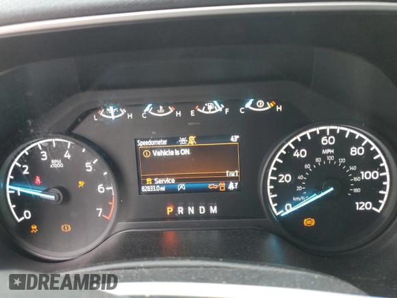 2021 Ford F-150 XL with VIN 1FTEW1C8XMKE55072, listed as a Copart auction lot 46501685 with 82,833 mi miles and Salvage title. Bid and sale history available at DreamBid. Image 9.