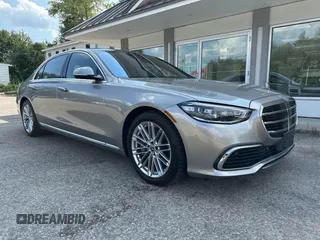 2021 Mercedes-Benz S 580 with VIN W1K6G7GB5MA038965, listed as a IAAI auction lot 42759225 with 90,060 mi miles and . Bid and sale history available at DreamBid. Image 1.
