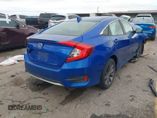 2021 Honda Civic Sedan EX with VIN 19XFC1F35ME012473, listed as a IAAI auction lot 41280932 with 1 mi miles. Bid and sale history available at carsss.com. Image 4.