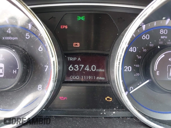 2011 Hyundai Sonata GLS with VIN 5NPEB4AC4BH186292, listed as a IAAI auction lot 42069411 with 111,911 mi miles. Bid and sale history available at carsss.com. Image 7.