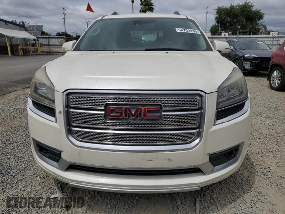 2014 GMC Acadia Denali with VIN 1GKKRTKDXEJ210627, listed as a Copart auction lot 54792235 with 210,608 mi miles and Clean Title. Bid and sale history available at carsss.com. Image 5.
