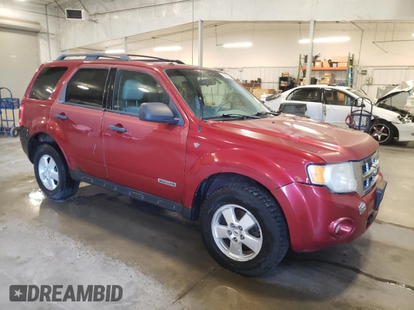 2008 Ford Escape XLT with VIN 1FMCU931X8KE01223, listed as a Copart auction lot 53637155 with 213,295 mi miles and Clean Title. Bid and sale history available at carsss.com. Image 4.