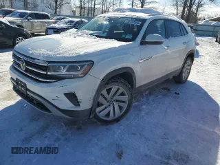 2021 Volkswagen Atlas SE z VIN 1V2KE2CA6MC223821, wystawiony jako Copart lot #43192455 z przebiegiem 38 566 mil mil oraz Szkoda całkowita • Salvage title. Historia ofert i sprzedaży dostępna na DreamBid. Obrazek 1.