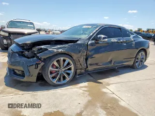 2020 Infiniti Q60 Red Sport 400 with VIN JN1FV7EL9LM460040, listed as a Copart auction lot 52522875 with 90,291 mi miles and Clean title. Bid and sale history available at DreamBid. Image 1.