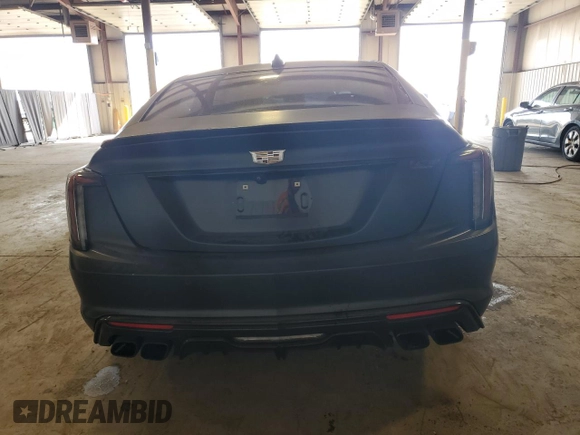 2022 Cadillac CT5-V Blackwing with VIN 1G6D35R67N0810538, listed as a Copart auction lot 77955214 with 18,813 mi miles and Salvage Title. Bid and sale history available at carsss.com. Image 6.