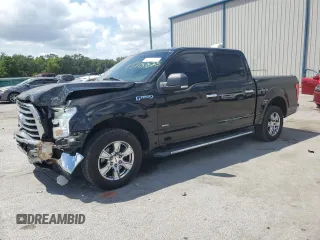 2015 Ford F-150 XL with VIN 1FTEW1CP0FFC58687, listed as a Copart auction lot 55101825 with 107,942 mi miles and Salvage Title. Bid and sale history available at DreamBid. Image 1.