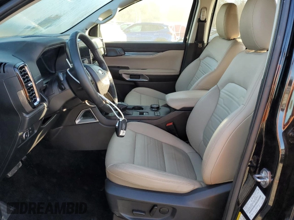 2024 Ford Ranger LARIAT with VIN 1FTER4KH0RLE09200, listed as a Copart auction lot 77574614 with 8,013 mi miles and Salvage Title. Bid and sale history available at carsss.com. Image 7.