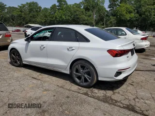 2024 Audi A3 Premium Plus with VIN WAUBUDGY8RA024308, listed as a Copart auction lot 65782184 with 7,654 mi miles and Salvage Title. Bid and sale history available at carsss.com. Image 2.