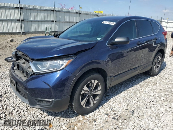 2017 Honda CR-V LX with VIN 5J6RW6H35HL006839, listed as a Copart auction lot 51330345 with 95,336 mi miles and Salvage Title. Bid and sale history available at carsss.com. Image 1.