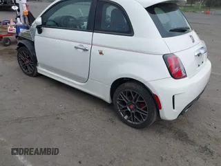 2015 FIAT 500 Abarth with VIN 3C3CFFFH1FT597459, listed as a IAAI auction lot 42085138 with 71,479 mi miles. Bid and sale history available at carsss.com. Image 3.