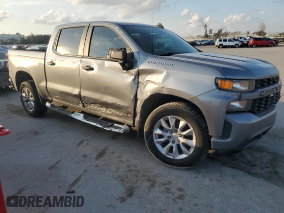 2020 Chevrolet Silverado 1500 Custom with VIN 1GCPWBEF6LZ258934, listed as a Copart auction lot 43750035 with 93,102 mi miles and Non Repairable. Bid and sale history available at carsss.com. Image 4.