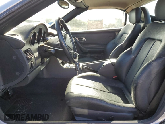 2002 Mercedes-Benz SLK-Class 2.3L Kompressor with VIN WDBKK49FX2F242987, listed as a Copart auction lot 65685554 with 96,461 mi miles and Salvage Title. Bid and sale history available at carsss.com. Image 7.
