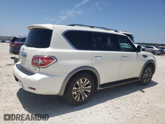 2018 Nissan Armada SL with VIN JN8AY2ND3JX003007, listed as a Copart auction lot 55329714 with 105,879 mi miles and Clean Title. Bid and sale history available at carsss.com. Image 3.