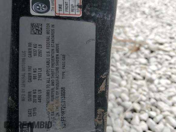 2016 Chevrolet Camaro 1SS z VIN 1G1FE1R72G0130558, wystawiony jako Copart lot #50904695 z przebiegiem Nie podano mil oraz Szkoda całkowita • Salvage title. Historia ofert i sprzedaży dostępna na DreamBid. Obrazek 13.