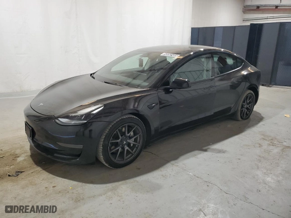 2022 Tesla Model 3 with VIN 5YJ3E1EA6NF190076, listed as a Copart auction lot 50092485 with 160,890 mi miles and Clean Title. Bid and sale history available at carsss.com. Image 1.