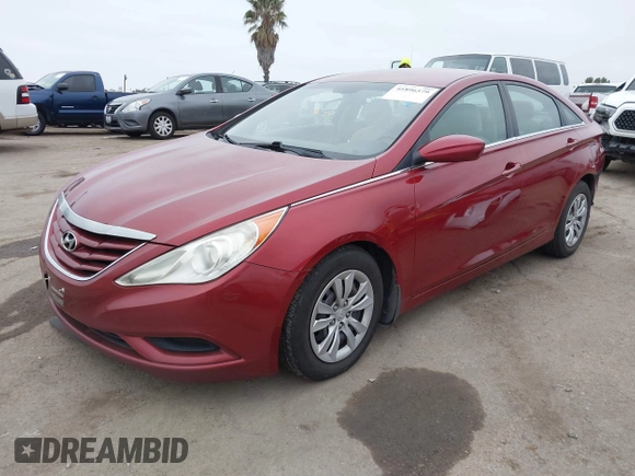 2011 Hyundai Sonata GLS with VIN 5NPEB4AC7BH097235, listed as a IAAI auction lot 41896579 with 127,456 mi miles. Bid and sale history available at carsss.com. Image 2.