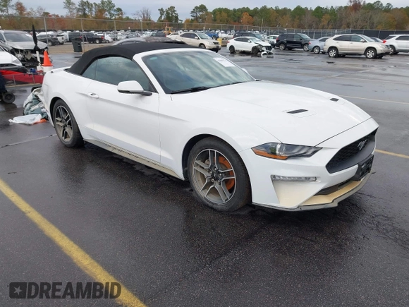 2020 Ford Mustang EcoBoost with VIN 1FATP8UH0L5137864, listed as a IAAI auction lot 41069174 with 86,556 mi miles and . Bid and sale history available at DreamBid. Image 1.