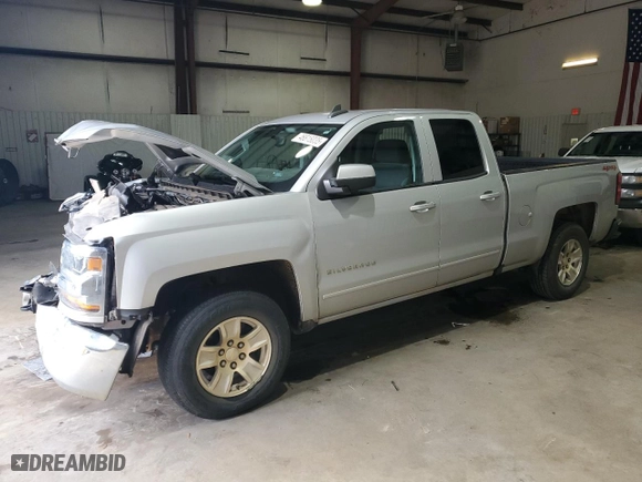 2018 Chevrolet Silverado 1500 LT with VIN 1GCVKREC5JZ355587, listed as a Copart auction lot 46615035 with 107,413 mi miles and Salvage Title. Bid and sale history available at carsss.com. Image 1.