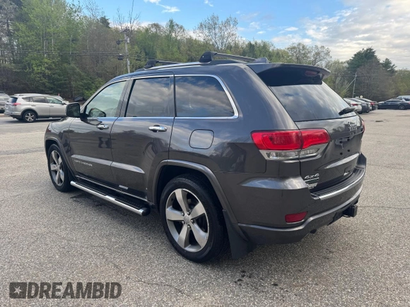 2014 Jeep Grand Cherokee Overland with VIN 1C4RJFCM8EC388963, listed as a Copart auction lot 56423685 with 190,146 mi miles and Clean Title. Bid and sale history available at DreamBid. Image 3.