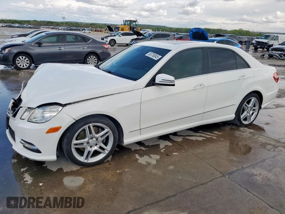 2013 Mercedes-Benz E 350 Luxury with VIN WDDHF5KB3DA705006, listed as a Copart auction lot 50730045 with 128,540 mi miles and Salvage title. Bid and sale history available at DreamBid. Image 1.