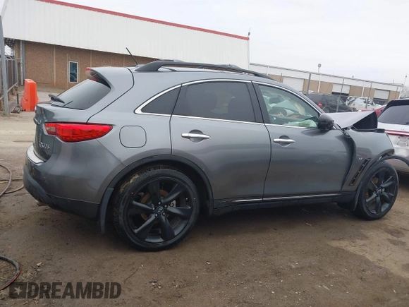 2017 Infiniti QX70 with VIN JN8CS1MW1HM416272, listed as a IAAI auction lot 41542987 with 48,139 mi miles and . Bid and sale history available at DreamBid. Image 13.