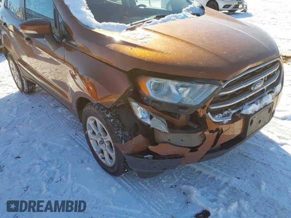 2018 Ford EcoSport SE with VIN MAJ3P1TE6JC217595, listed as a IAAI auction lot 41578372 with 133,368 mi miles and . Bid and sale history available at DreamBid. Image 6.