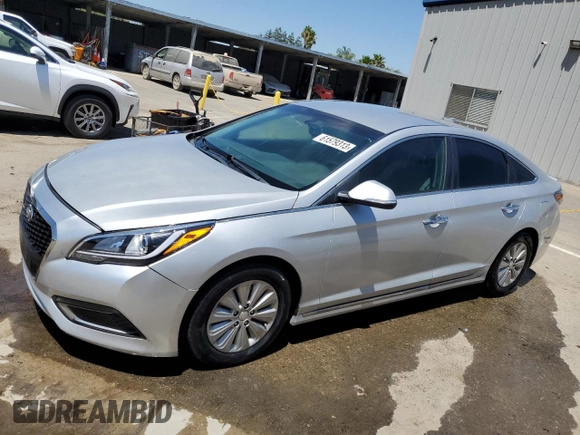 2016 Hyundai Sonata Hybrid SE with VIN KMHE24L11GA008782, listed as a Copart auction lot 61579313 with 159,171 mi miles. Bid and sale history available at carsss.com. Image 1.