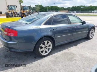 2007 Audi A8 with VIN WAULV44E57N009945, listed as a IAAI auction lot 42400577 with 186,607 mi miles and . Bid and sale history available at DreamBid. Image 4.