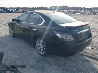 2012 Nissan Maxima SV with VIN 1N4AA5AP9CC869425, listed as a IAAI auction lot 41474671 with 106,024 mi miles and . Bid and sale history available at DreamBid. Image 3.