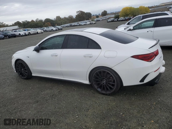2021 Mercedes-Benz CLA with VIN W1K5J5BBXMN153188, listed as a Copart auction lot 81859544 with 56,012 mi miles and Salvage Title. Bid and sale history available at carsss.com. Image 2.