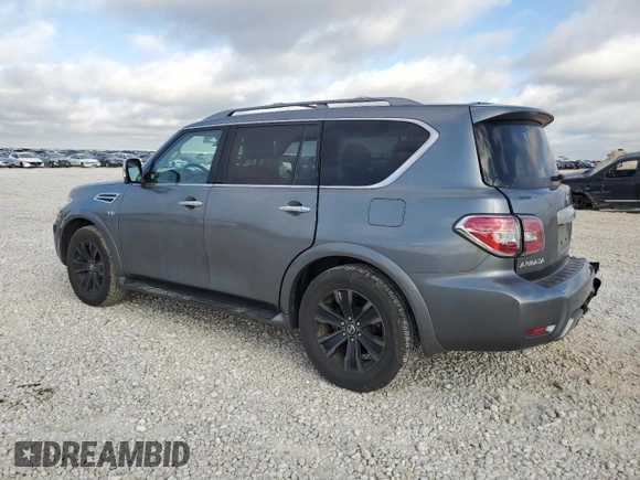 2019 Nissan Armada Platinum with VIN JN8AY2NE1K9759322, listed as a Copart auction lot 71734094 with 59,315 mi miles and Salvage Title. Bid and sale history available at carsss.com. Image 2.