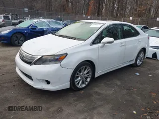 2010 Lexus HS 250h with VIN JTHBB1BA1A2001628, listed as a IAAI auction lot 41093703 with 159,929 mi miles. Bid and sale history available at carsss.com. Image 2.