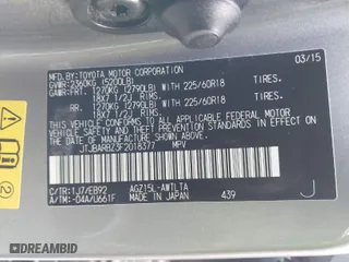 2015 Lexus NX 200t with VIN JTJBARBZ3F2018377, listed as a IAAI auction lot 41364174 with 123,234 mi miles. Bid and sale history available at carsss.com. Image 9.