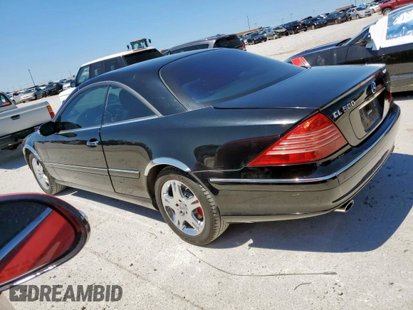 2003 Mercedes-Benz CL 500 z VIN WDBPJ75J73A036545, wystawiony jako Copart lot #57986255 z przebiegiem 151 186 mil mil oraz Czysty tytuł • Clean title. Historia ofert i sprzedaży dostępna na DreamBid. Obrazek 2.