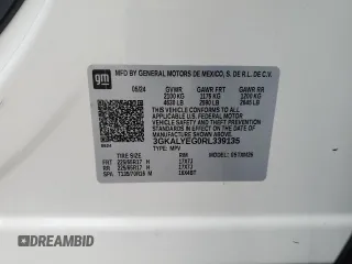 2024 GMC Terrain AT4 с VIN 3GKALYEG0RL339135, выставлен на аукционе Copart как лот 54039625 с пробегом 14 835 миль миль и Списание • Salvage title. История ставок и продаж доступна на DreamBid. Изображение 13.