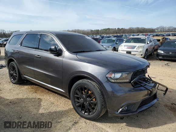 2015 Dodge Durango R/T with VIN 1C4SDHCT7FC799266, listed as a Copart auction lot 47827625 with 150,143 mi miles and Salvage Title. Bid and sale history available at DreamBid. Image 4.