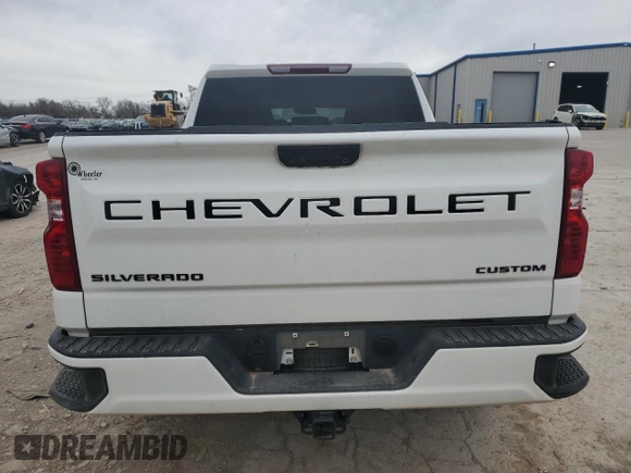 2023 Chevrolet Silverado 1500 Custom with VIN 3GCPDBEK2PG111289, listed as a Copart auction lot 48007395 with Not Provided miles and Non Repairable. Bid and sale history available at DreamBid. Image 6.