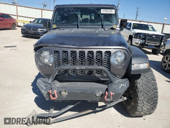 2020 Jeep Gladiator Sport S с VIN 1C6JJTAG4LL184187, выставлен на аукционе Copart как лот 47955245 с пробегом 72 445 миль миль и Списание • Salvage title. История ставок и продаж доступна на DreamBid. Изображение 5.